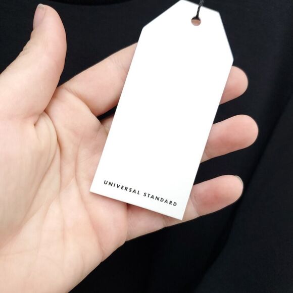 NWT UNIVERSAL STANDARD Classic Light Terry Cloth Tie Sweatshirt Dress - Picture 6 of 15